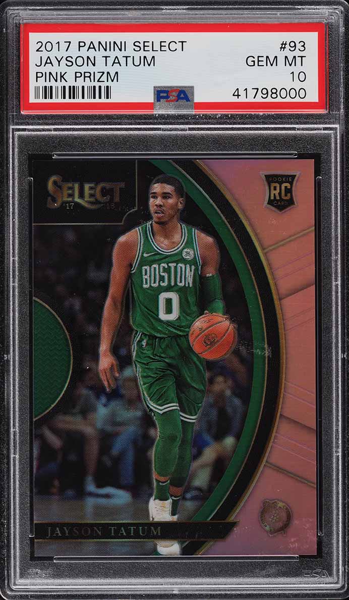 2017 Panini Noir Jayson Tatum ROOKIE /25 #249 PSA 5 EX on Fanatics