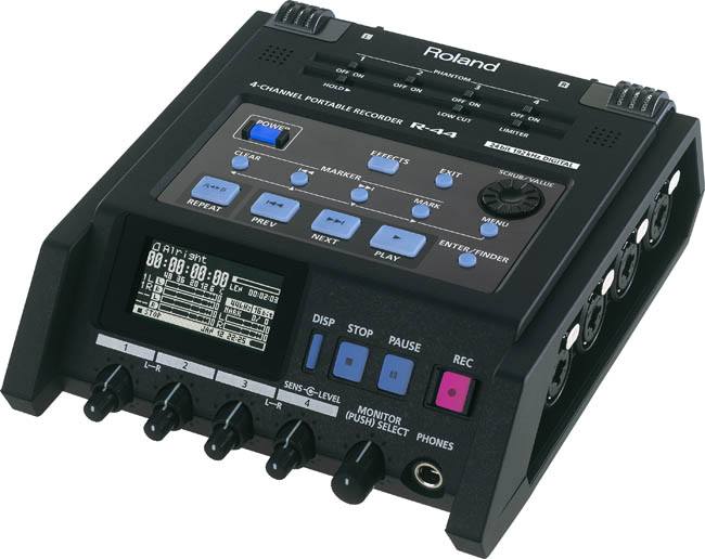 Roland - Roland Edirol R-44 Compact Four-Channel Portable Recorder