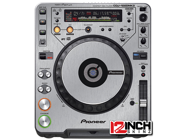 Pioneer DJ CDJ-1000MK3 Skinz (SINGLE) - Metallics