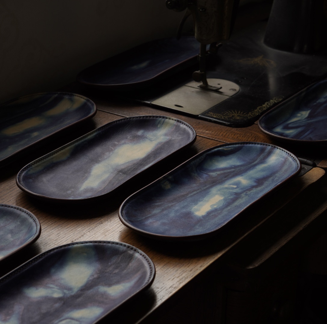 レザートレイ プラトー 瀬戸内の海（濃藍）(瀬戸内の海（濃藍