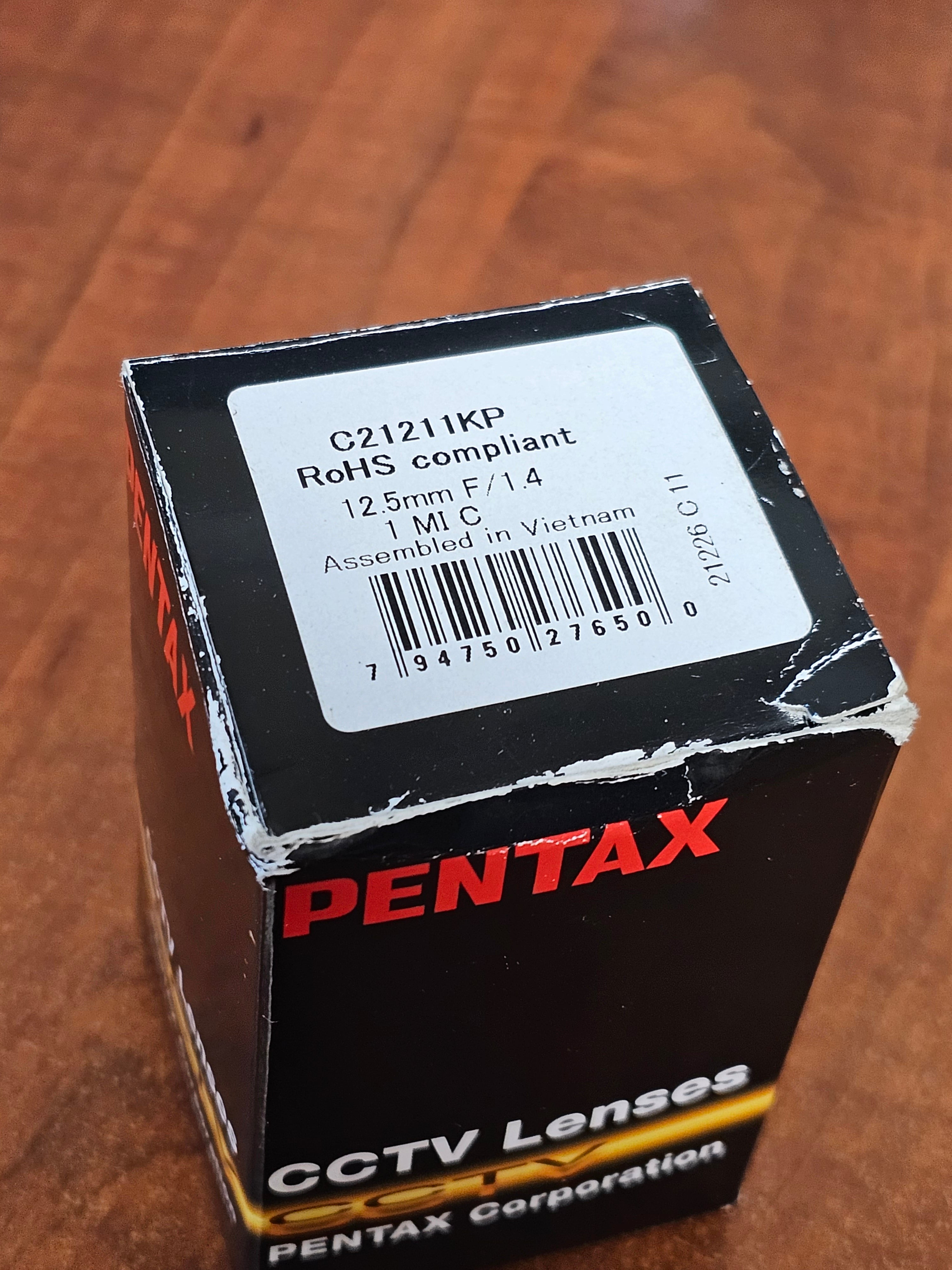 Pentax Cosmicar Television 12.5mm f1.4 C-Mount S# N/A – Du-All Camera