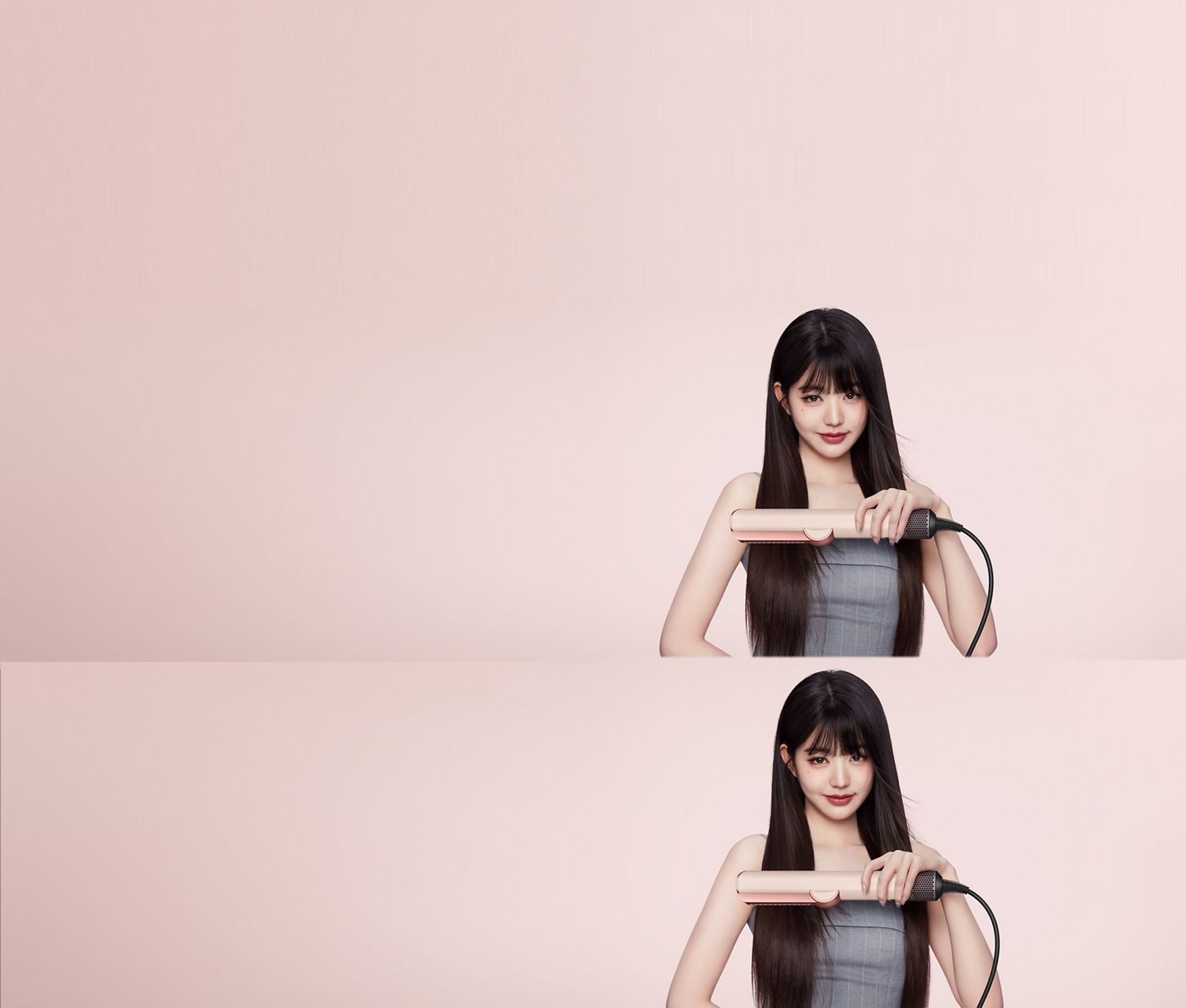 Dyson Airstrait™ straightener in Ceramic pink and rose gold