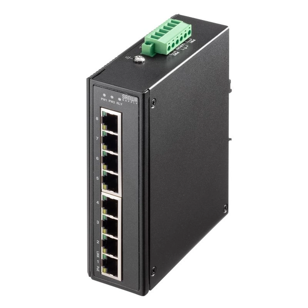 産業用ギガビット対応PoEスイッチングハブ (IEEE802.3at/8ポート) LAN