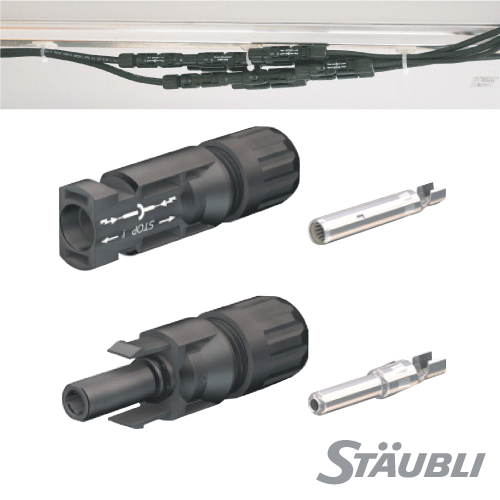 STAUBLI（ストーブリ）】 太陽光発電用 純正MC4コネクタ オス・メス