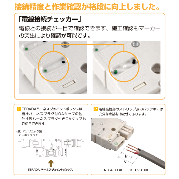 TERADA】ハーネスジョイントボックス 4分岐（ブルー） AHJ80004BL