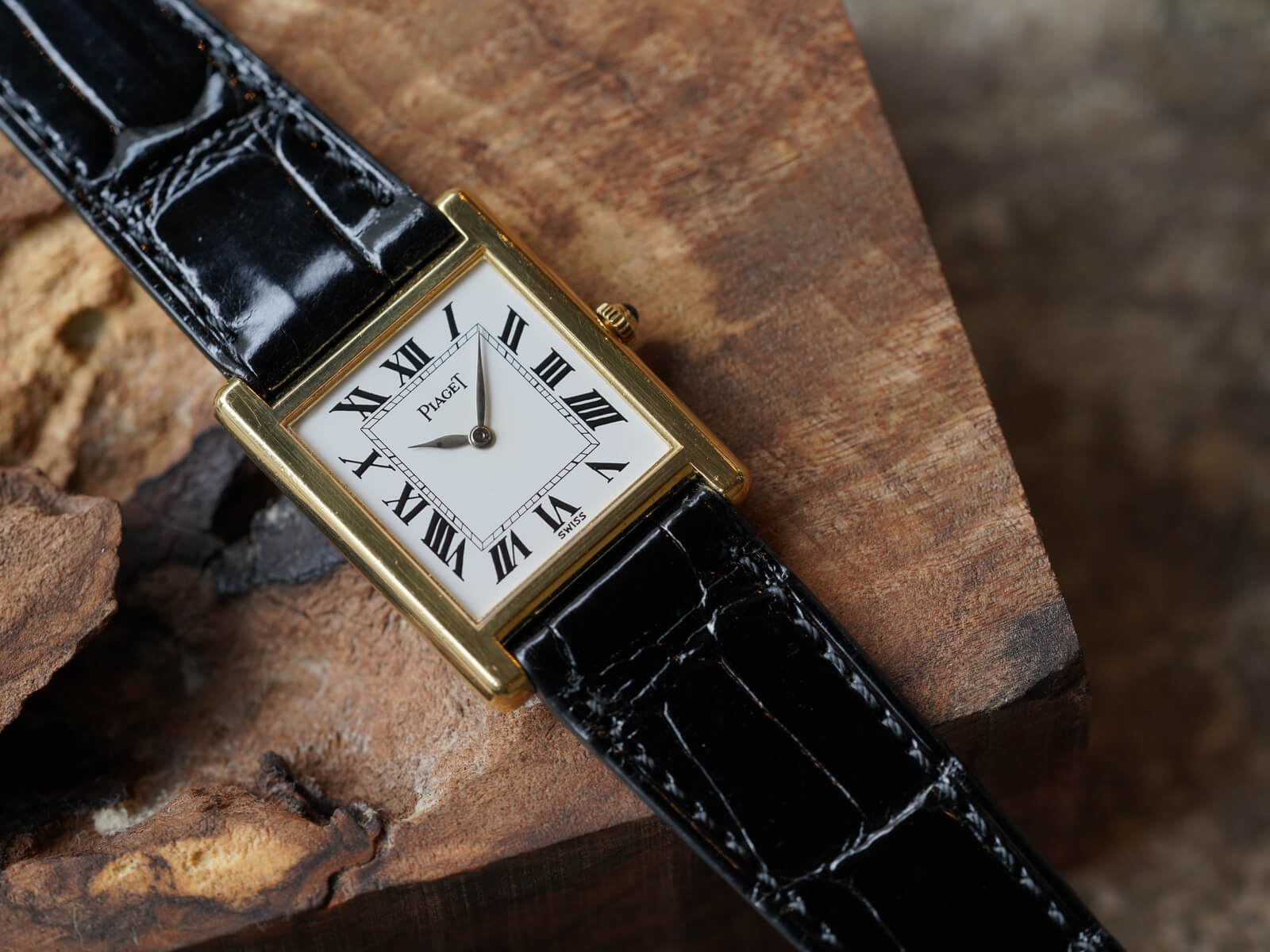 ピアジェ/スクエアケース/ホワイトローマンダイヤル/Piaget/Suquer