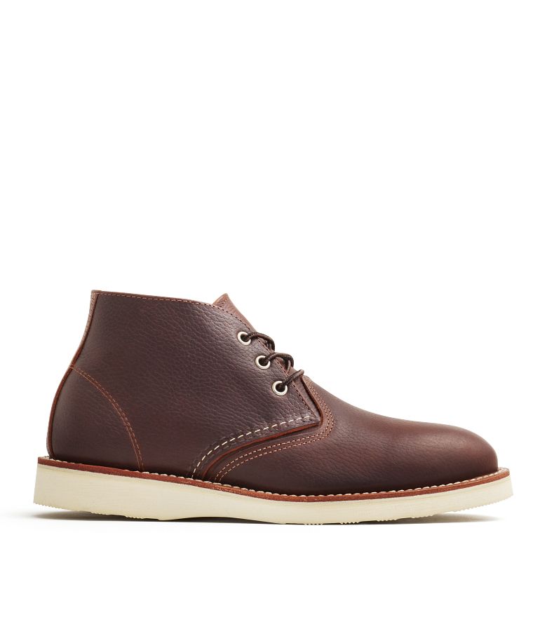 Men's Work Chukka in Dark Brown Leather 3141