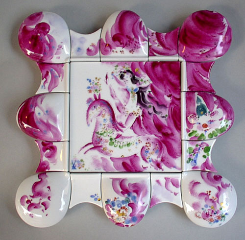 ユーロクラシクス｜マイセン 陶板画 プラーク アラビアンナイト サマー