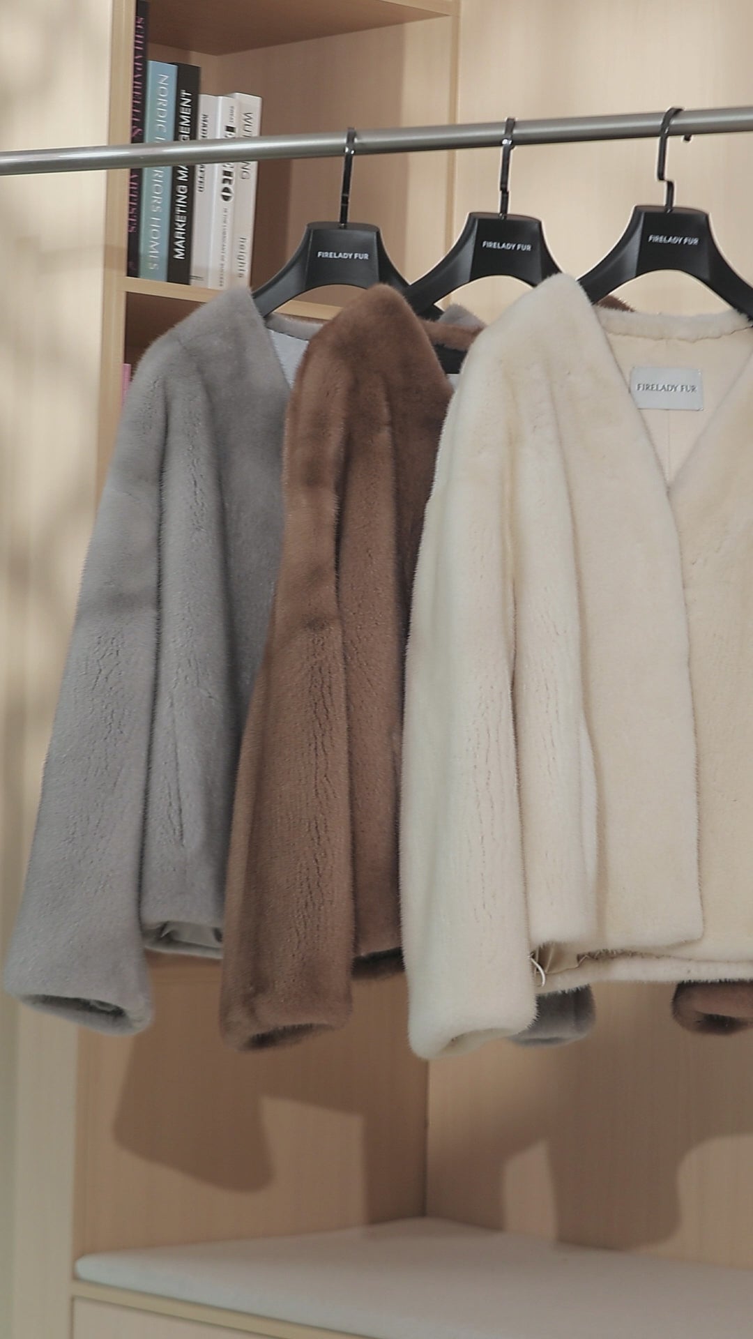 Louvre Mink V-Neck Jacket – Firelady Fur