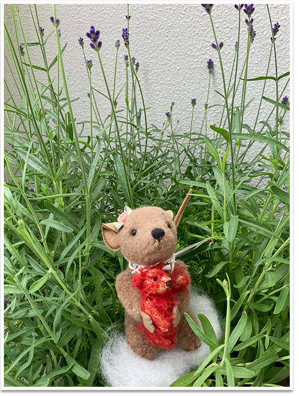 シュタイフ 日本限定 日本の名花シリーズ テディベア なでしこ 28cm