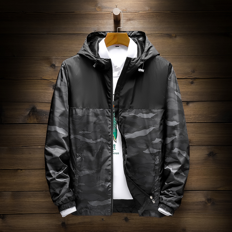 ナイロンジャケット 軽量迷彩柄ナイロンパーカー メンズ|ナイロン