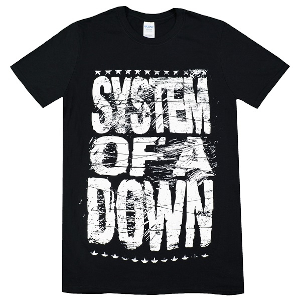 SYSTEM OF A DOWN Distressed Logo Tシャツ | GEEKHEAD