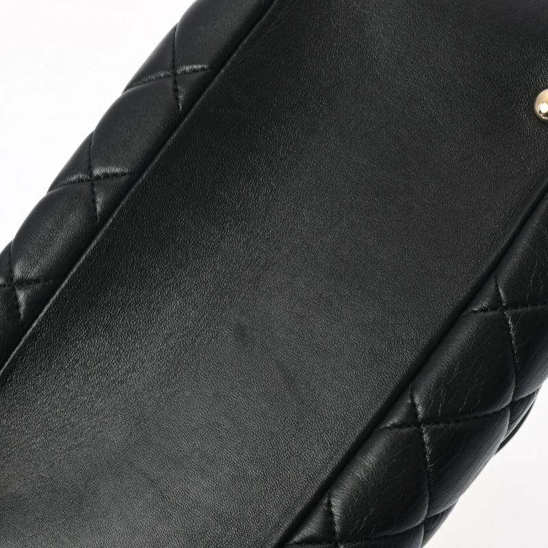 シャネル2WAY ボーリングバッグ 42976 黒 ゴールド金具 レディース