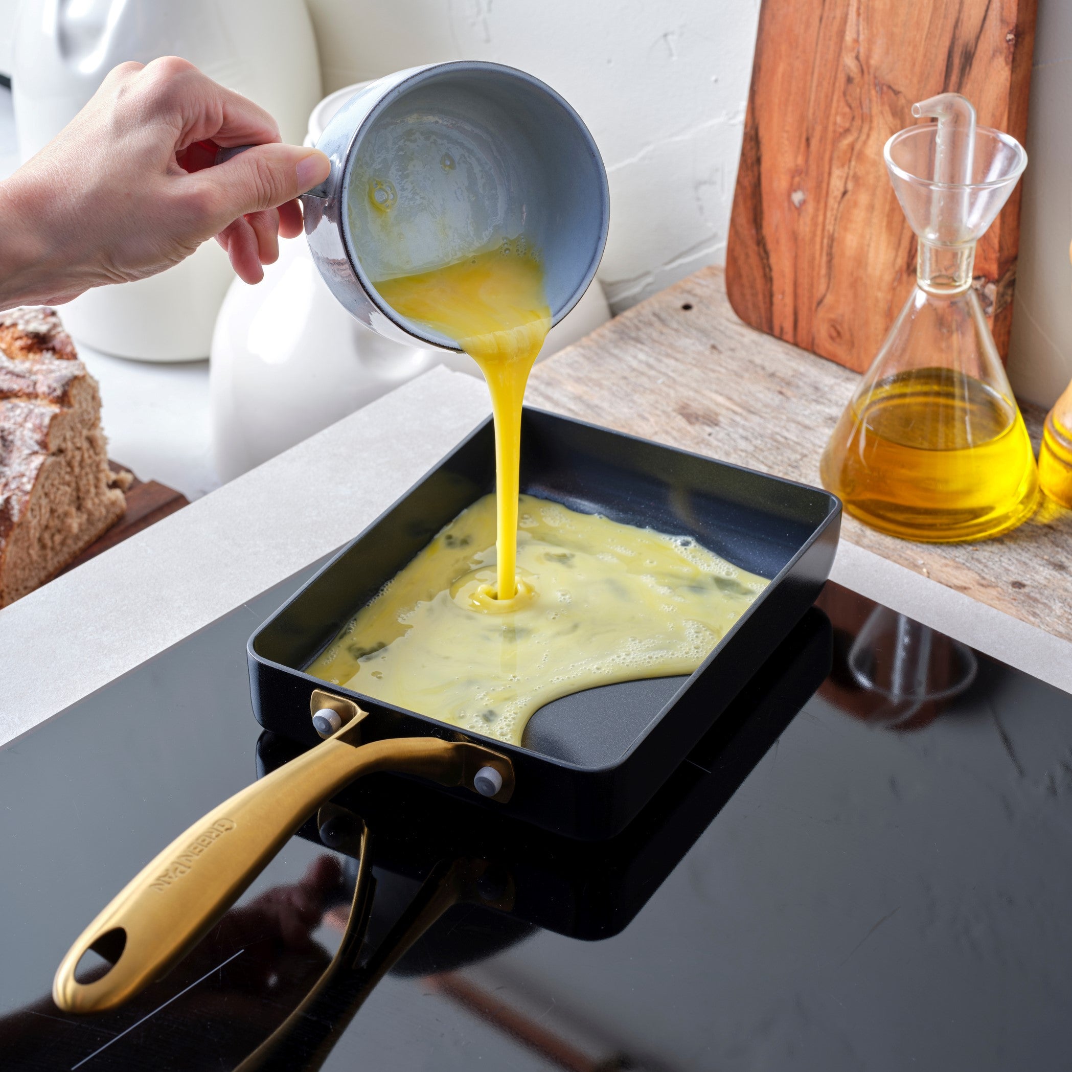 グリーンパン公式ショップ】 ストゥディオ エッグパン IH／ガス火対応