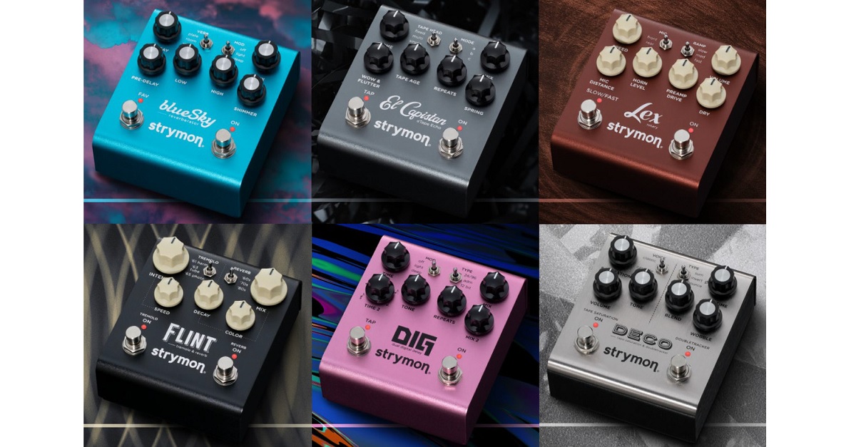strymonのコンパクトエフェクター6機種がリニューアル！サウンドと