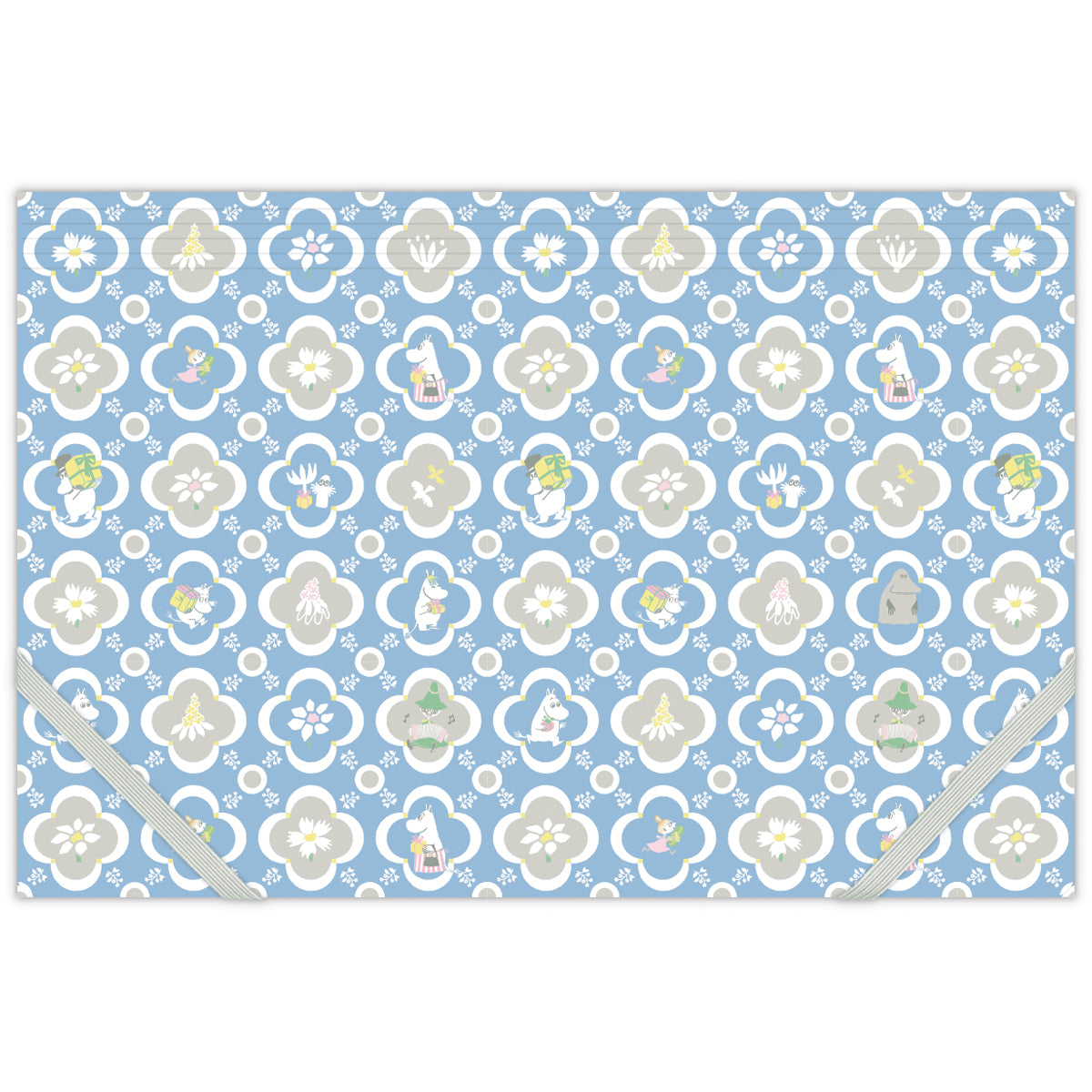 ムーミン ブルー Letter お手紙をかくよ【クリアフォルダ／My little