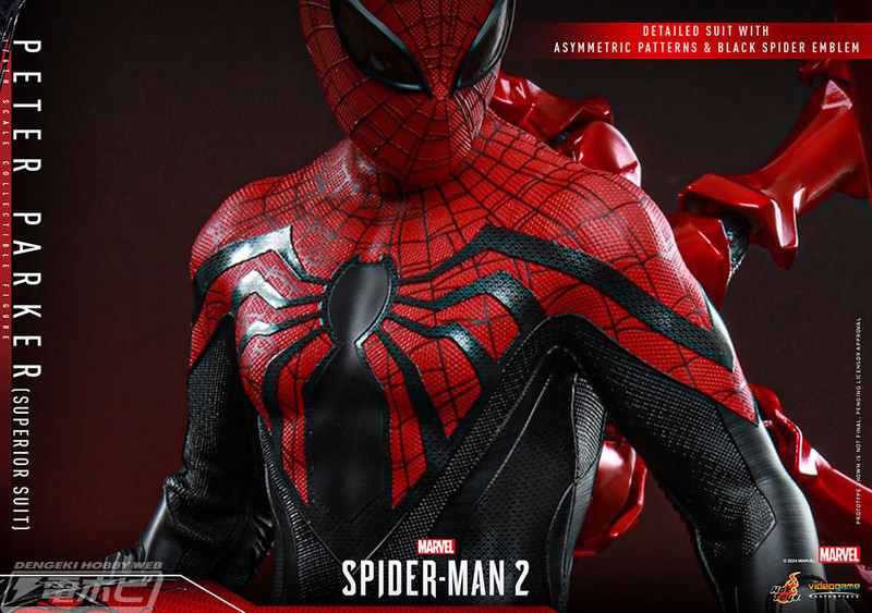 Marvel's Spider-Man 2』レッド＆ブラックを基調としたカラーリングや