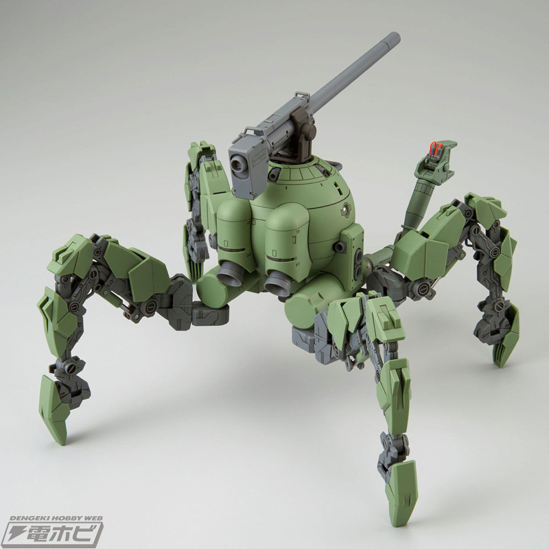 陸上での運用を想定して作られた脚部パーツを新規造形で再現