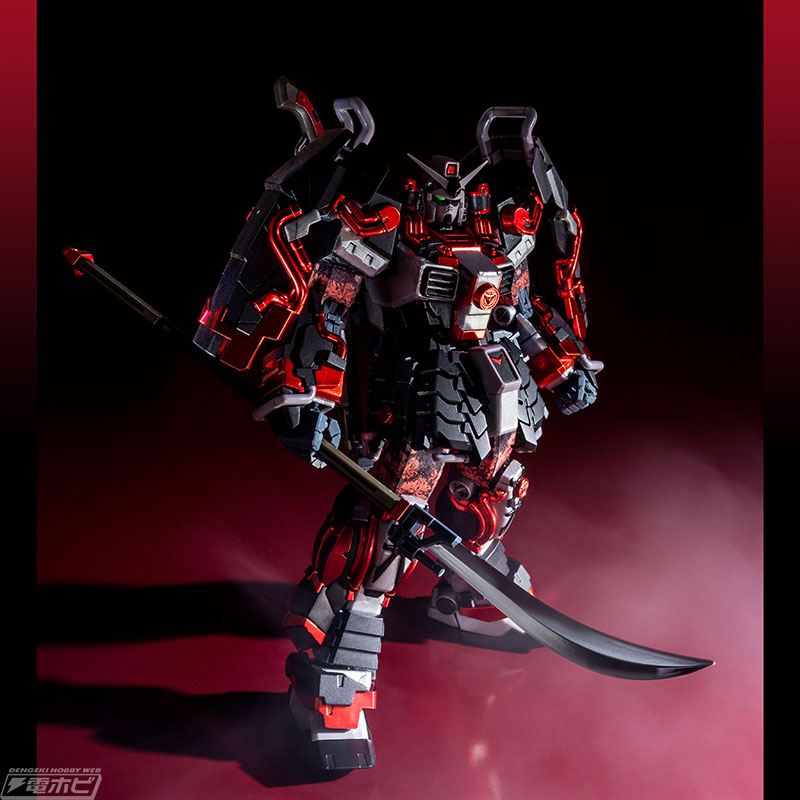MG 真武者頑駄無 戦国の陣」がガンプラオリジナルカラー「黒衣大鎧」を
