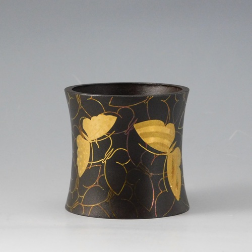 高橋敬典 唐松地紋 筒釜 | いとう鳳凰堂古美術店