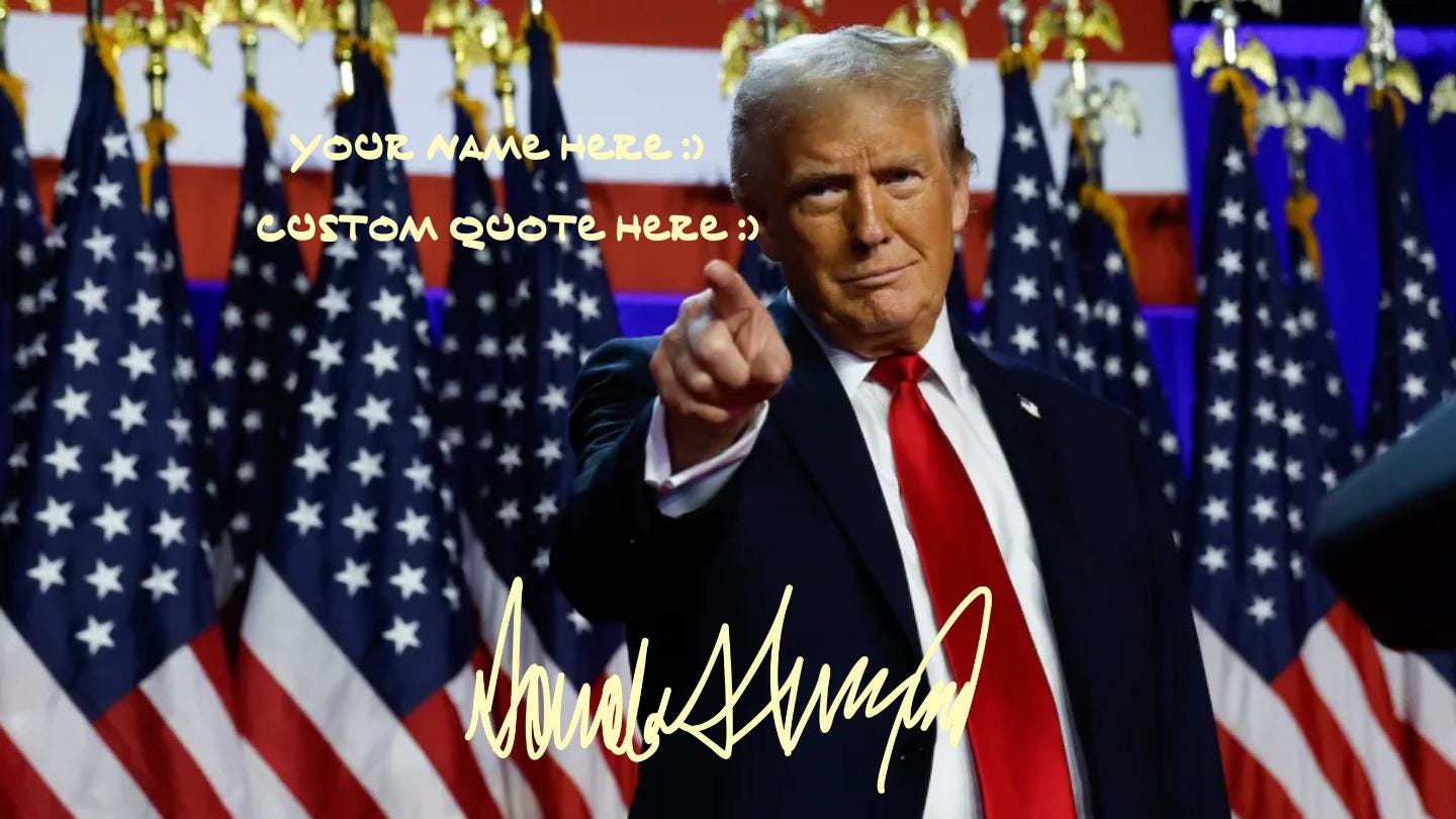 Trump autograph - Etsy 日本