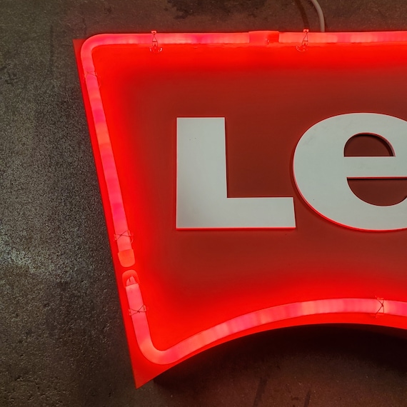 Levi's Denim Jeans LED (faux) Neon Illuminated Light-up Large