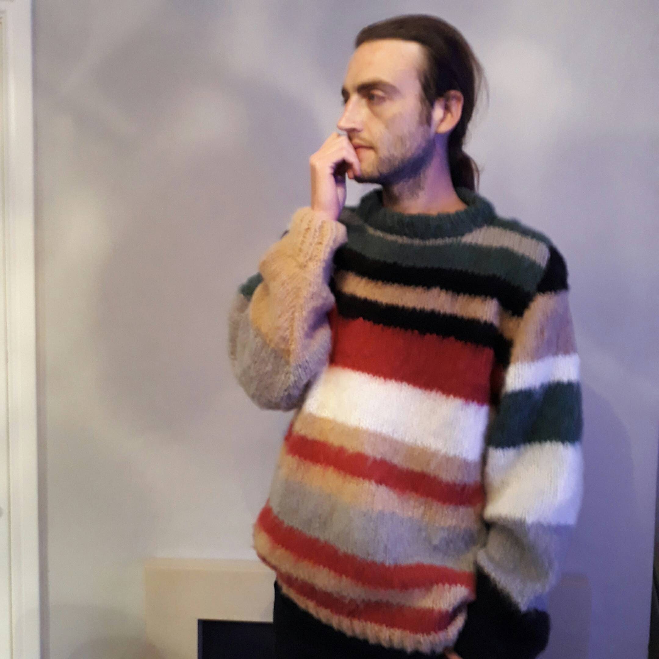 ジョニー・ロットンのモヘアジャンパー。パンク、ジョン・ライドン