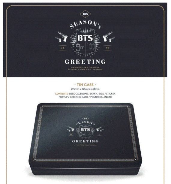 BTS Opened 2016 Season Greeting |bts Card |bts Party Decor |bts