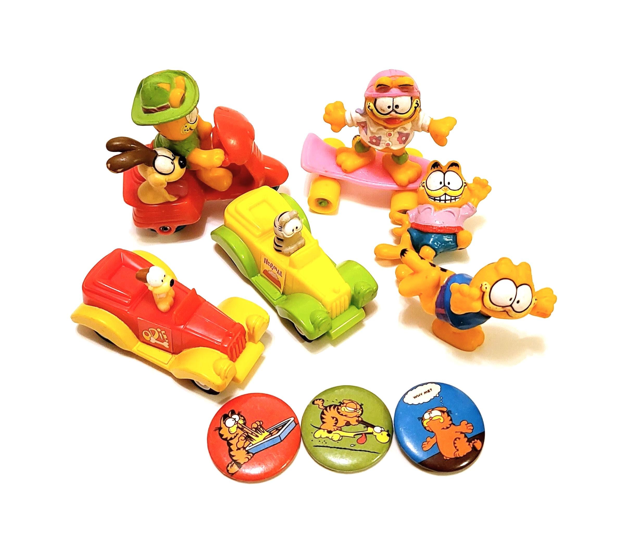Vintage Garfield Mcdonalds Toys and Garfield Buttons 9pc - Etsy