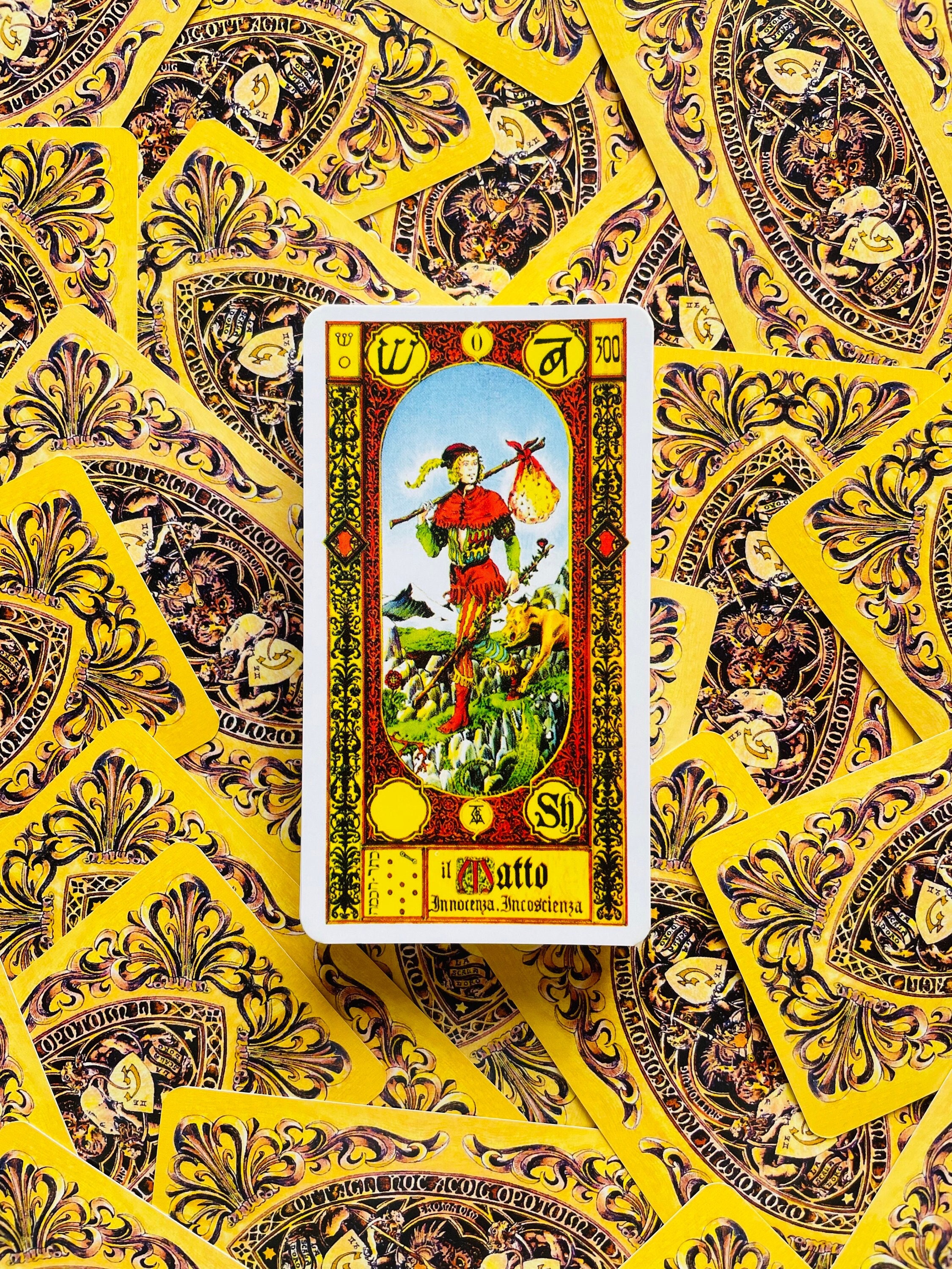 Rare Stairs of Gold Tarot by Tavaglione 78 Cards Deck - Ancient