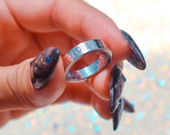 ATEEZ 8 Makes 1 Team - Gold or Silver Ring With Gemstones