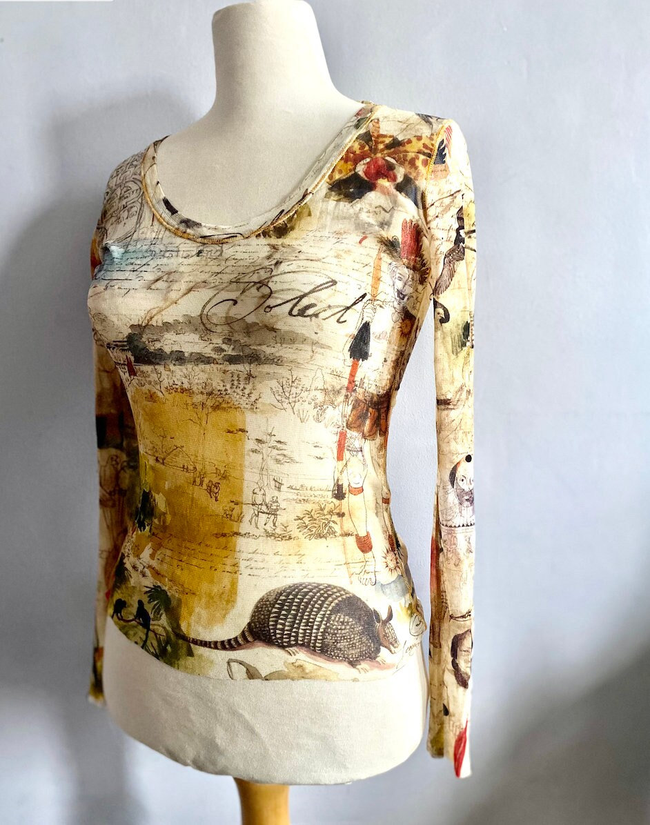 Vintage Jean Paul Gaultier Soleil Mesh Top Spring Summer 1999