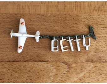 Vintage 14k Miniature WWII Single Propeller Plane Pin Brooch - Etsy