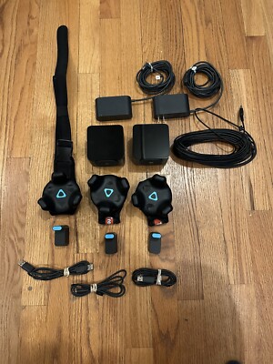 3 Htc Vive Tracker 2.0 with straps+2 1.0 base stations Vrchat full