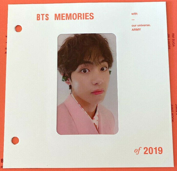 BTS Memories 2019 Blu-ray Photocard V Jungkook JIMIN SUGA RM J