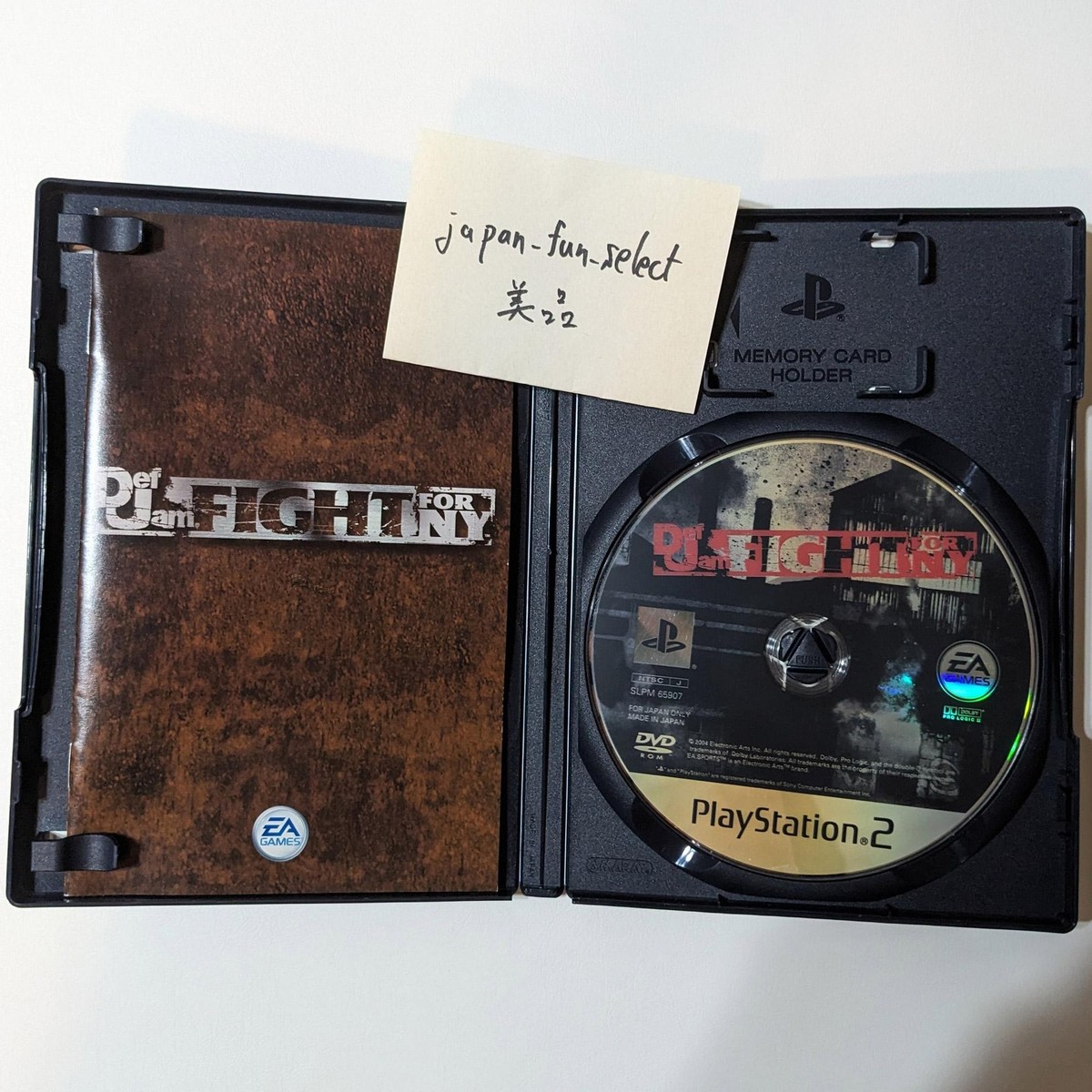Def Jam FIGHT FOR NY PlayStation 2 PS2 Japanese NTSC-J EA Fighting