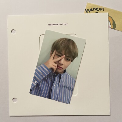 BTS V Taehyung MEMORIES OF 2017 Blu-ray Official Photocard with
