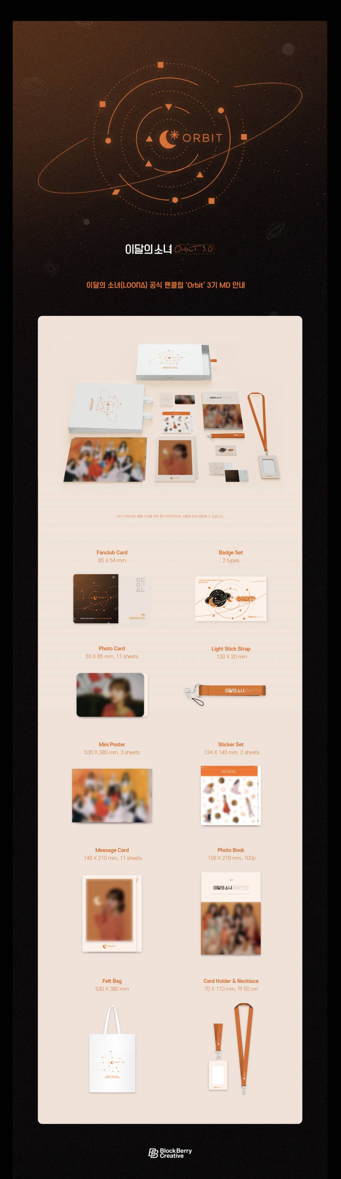 LOONA - Orbit 3.0 Fanclub Kit (Packaging Preview Image Teaser) : r