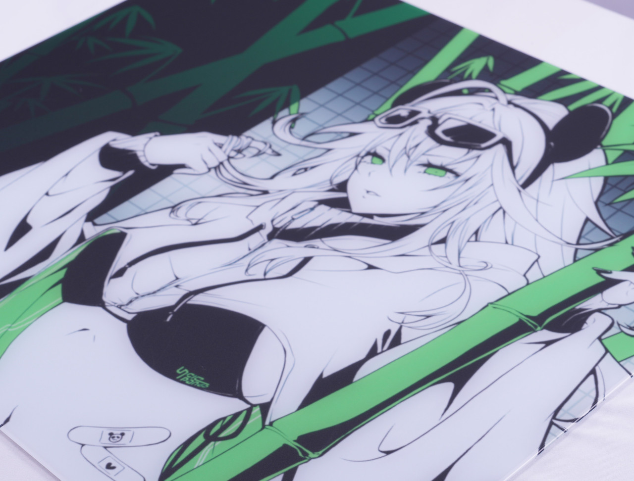 Uncle Panda Bamboo [不秋] ガラスマウスパッド