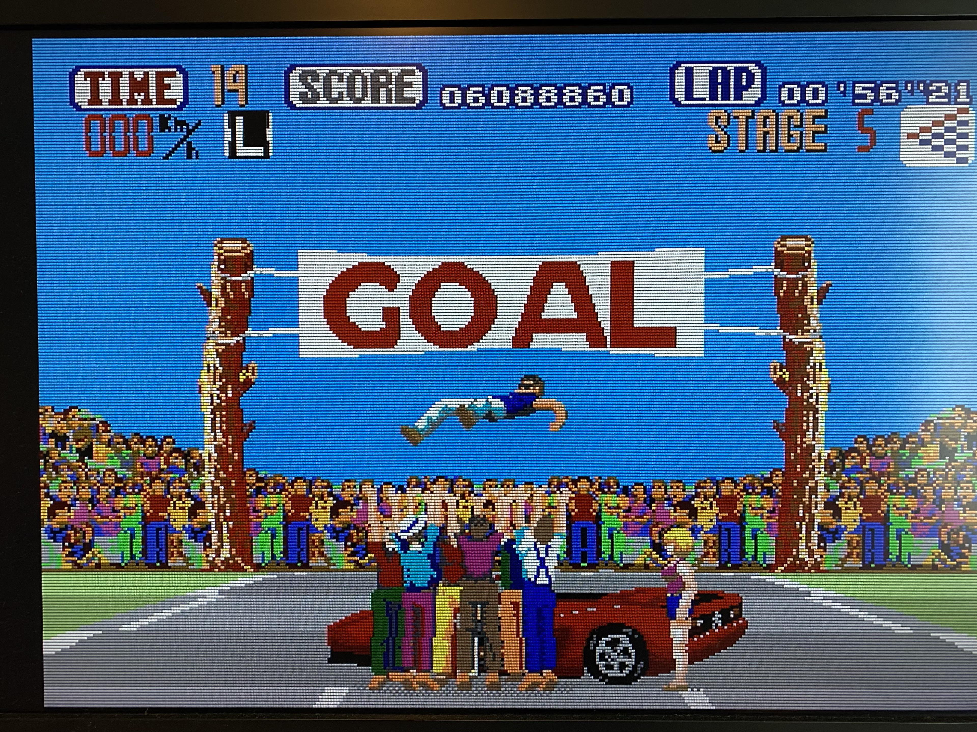 初めてアウトランをクリアしたよ。(一番簡単なルート) : r/SEGAGENESIS