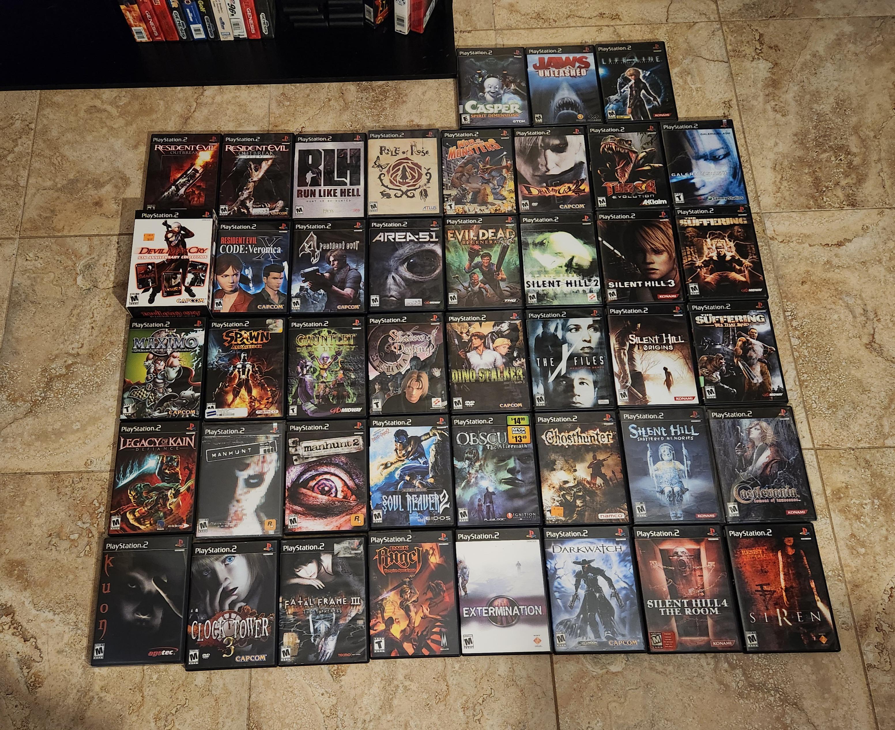 俺のPS2サバイバルホラー/ホラーっぽいコレクション : r/ps2