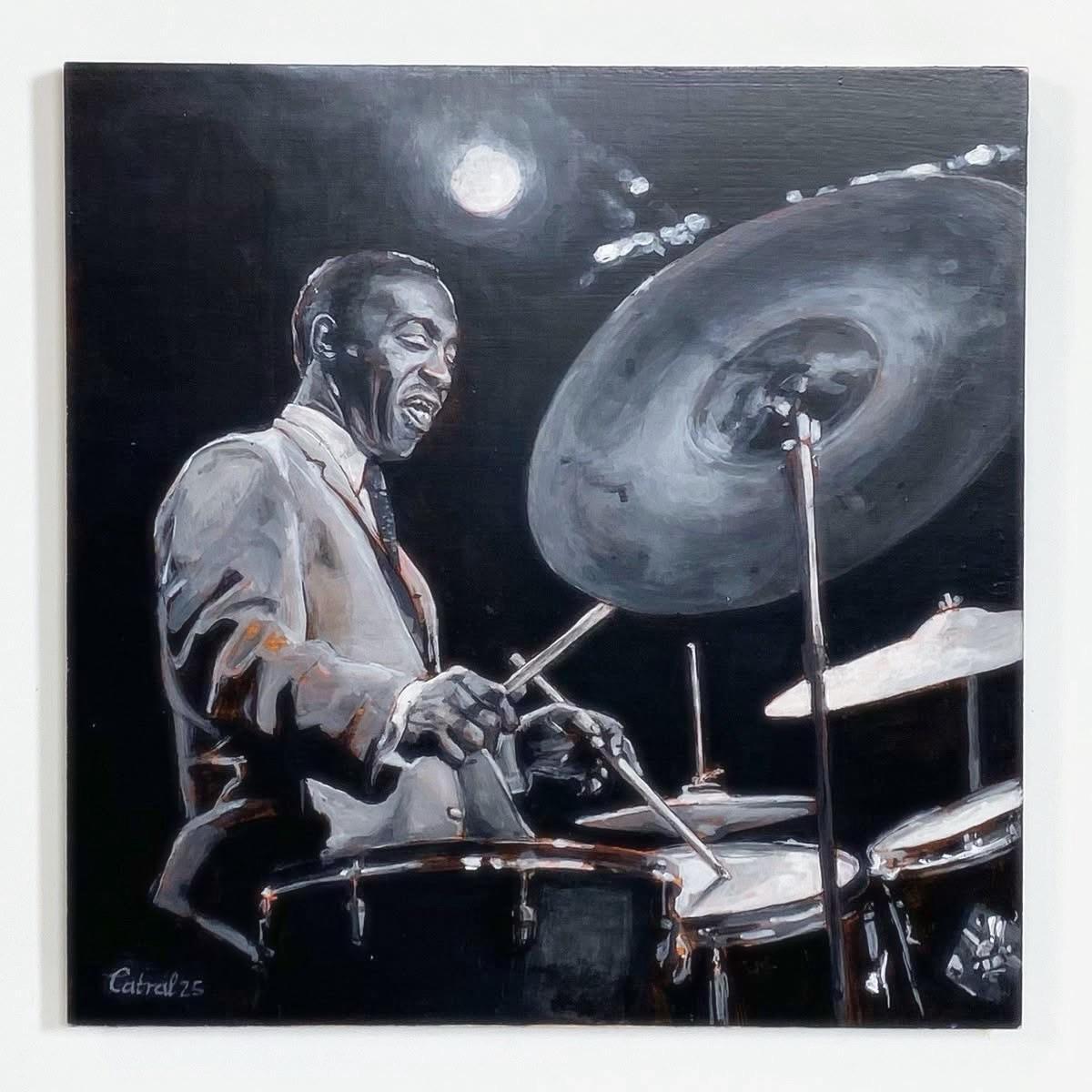 Blakey” 12”x12” acrylics on plywood : r/Jazz