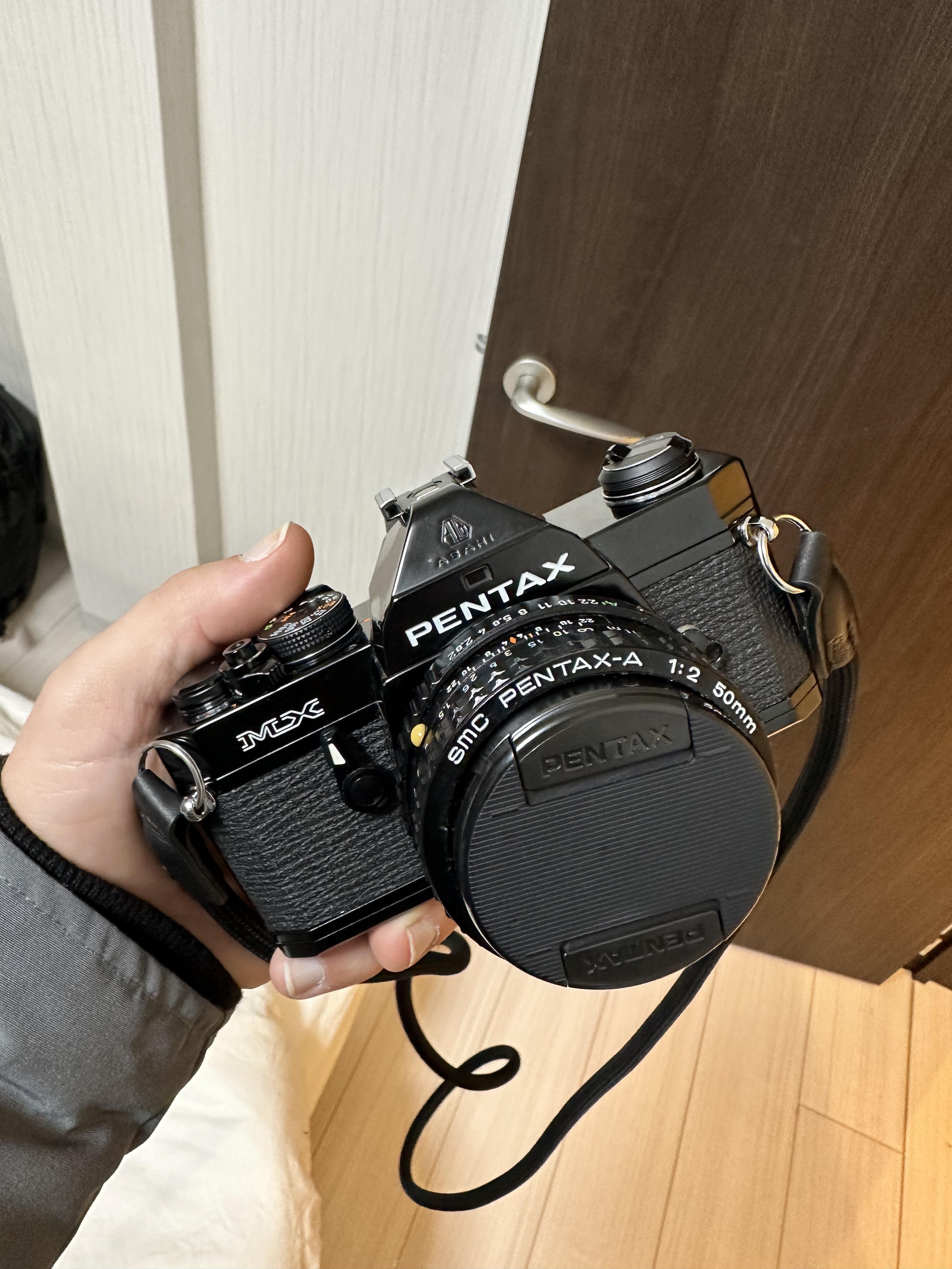 Picked up my first film camera today! Pentax MX (see comment) : r