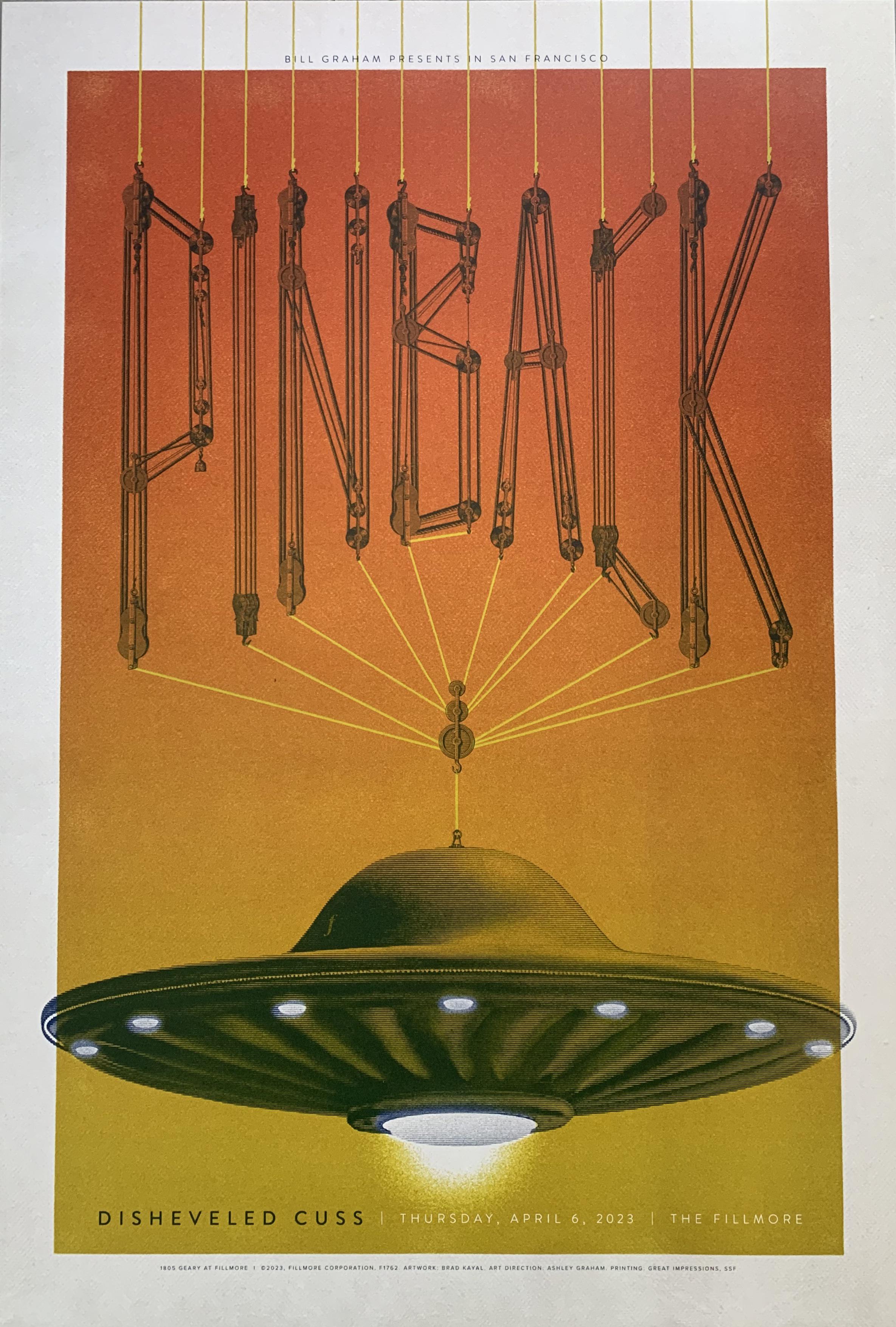 Poster from 4.6.23 at The Fillmore, SF : r/Pinback