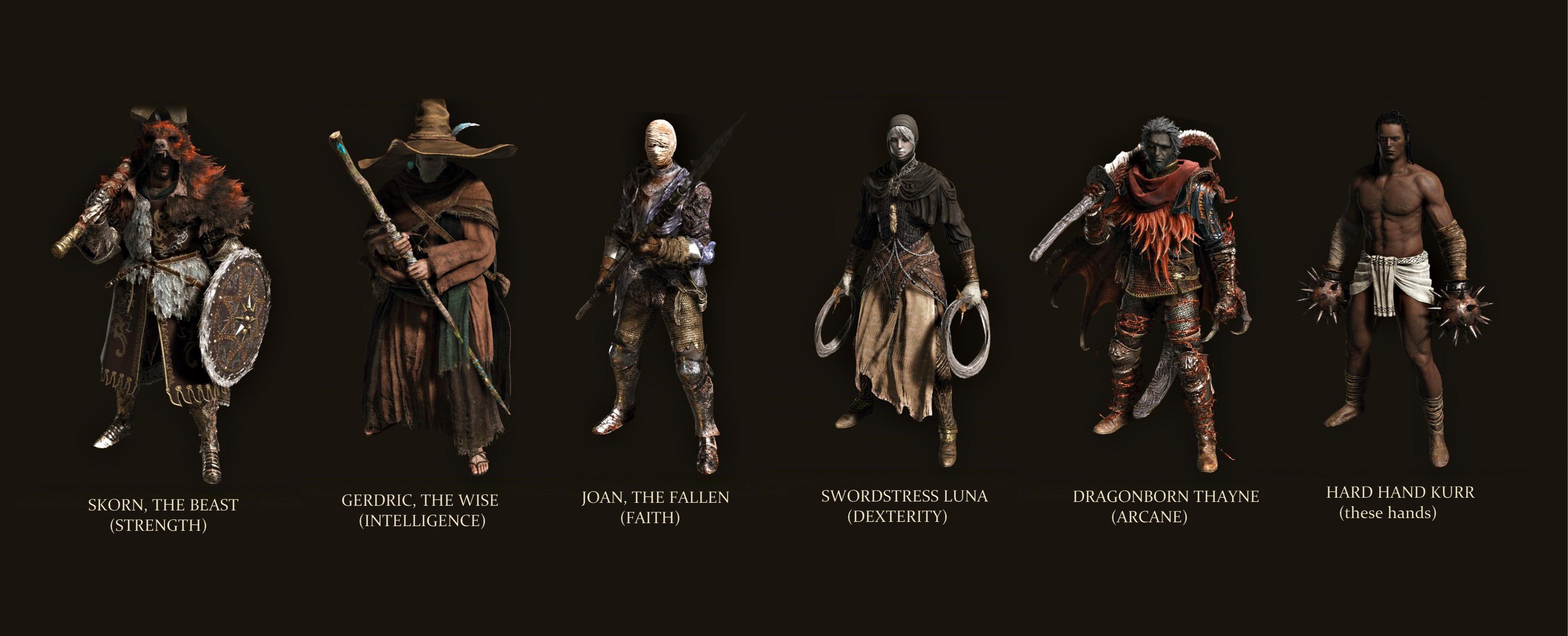 俺のエルデンリングのOCたち、色んなプレイから : r/EldenBling