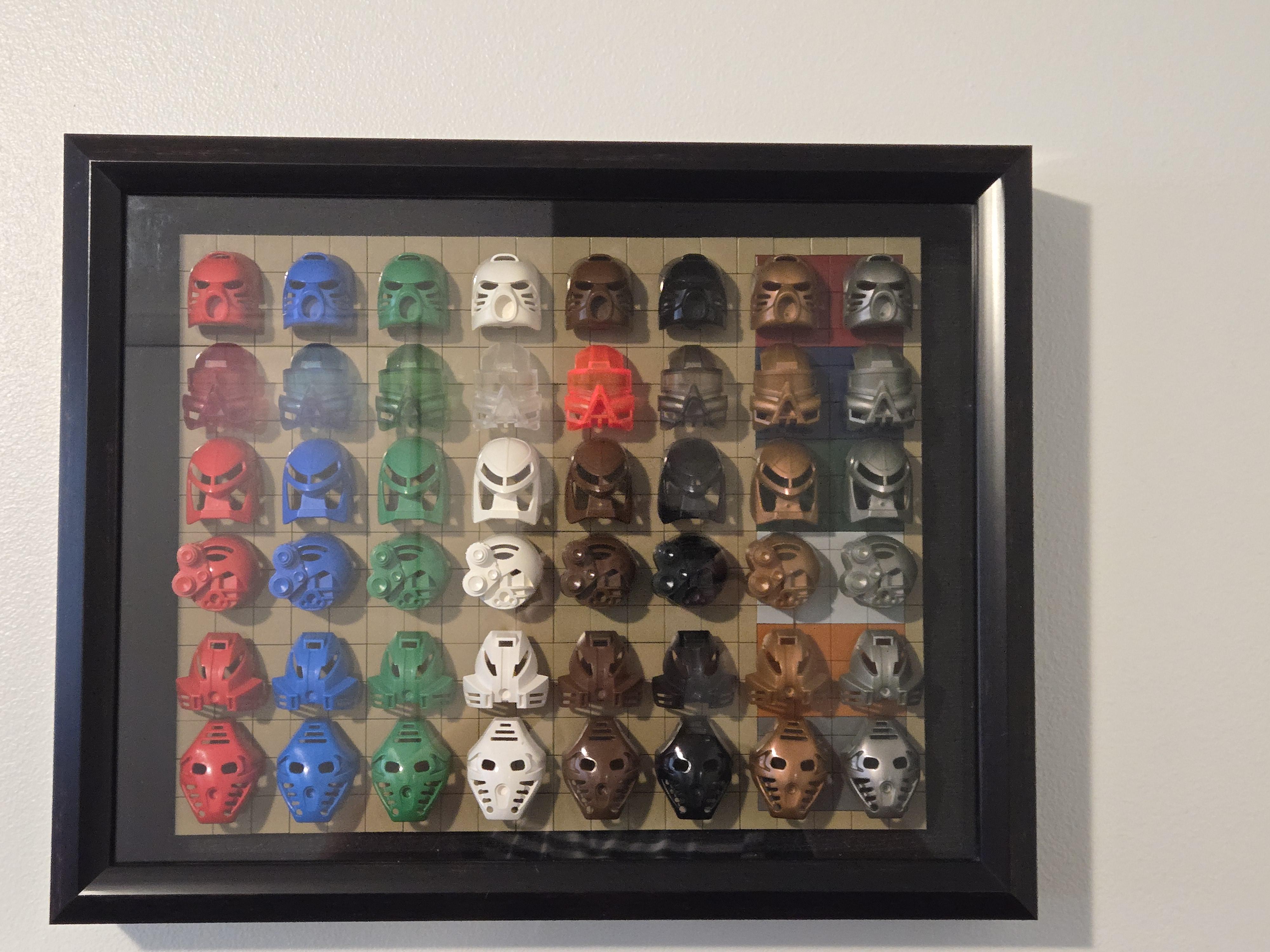 Completed a display for the Toa Mata Kanohi! : r/bioniclelego