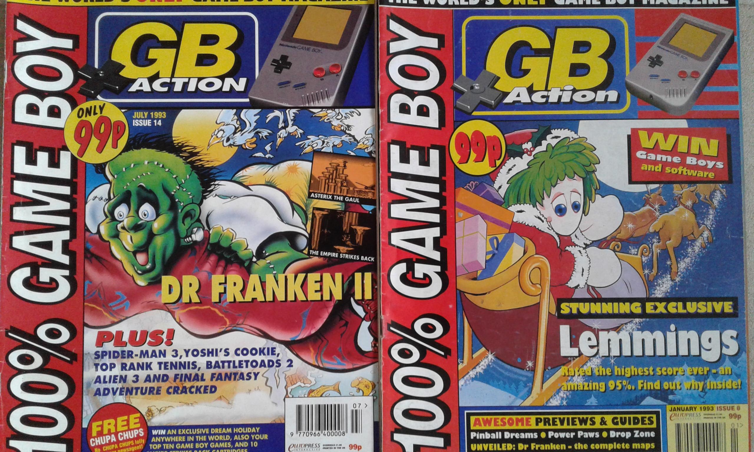 Here is a couple of my GB Action magazines for the Game Boy. : r