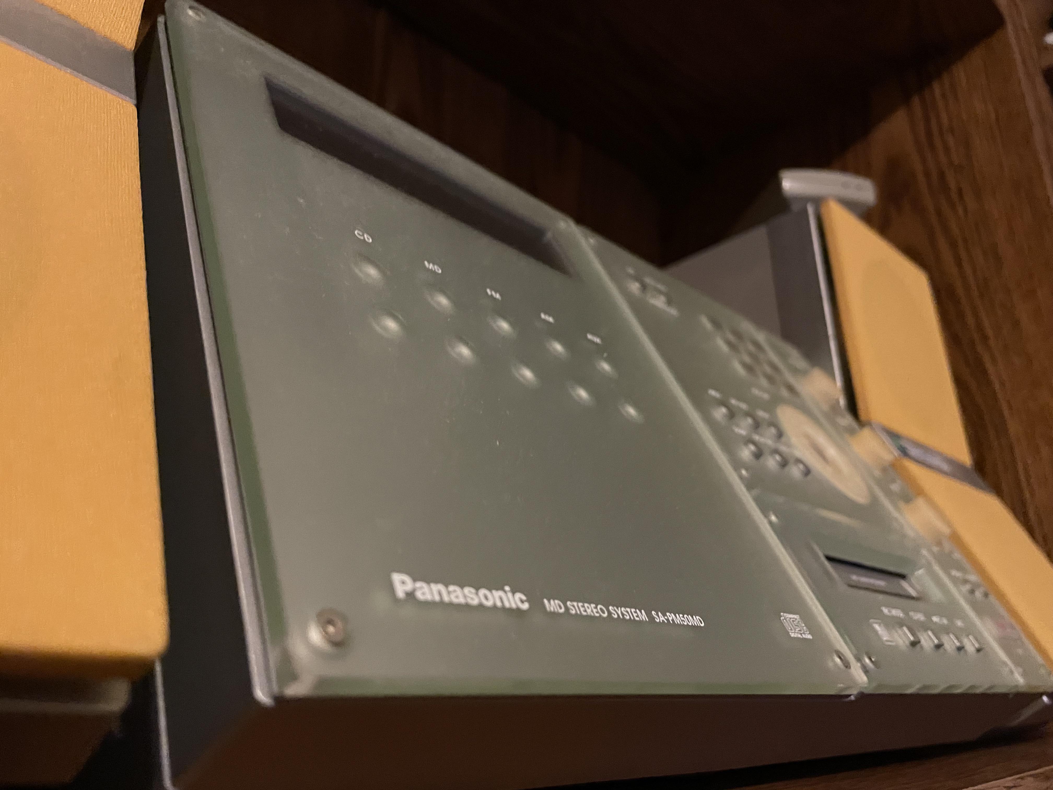 Panasonic SA-PM50MD has finally arrived ! : r/minidisc