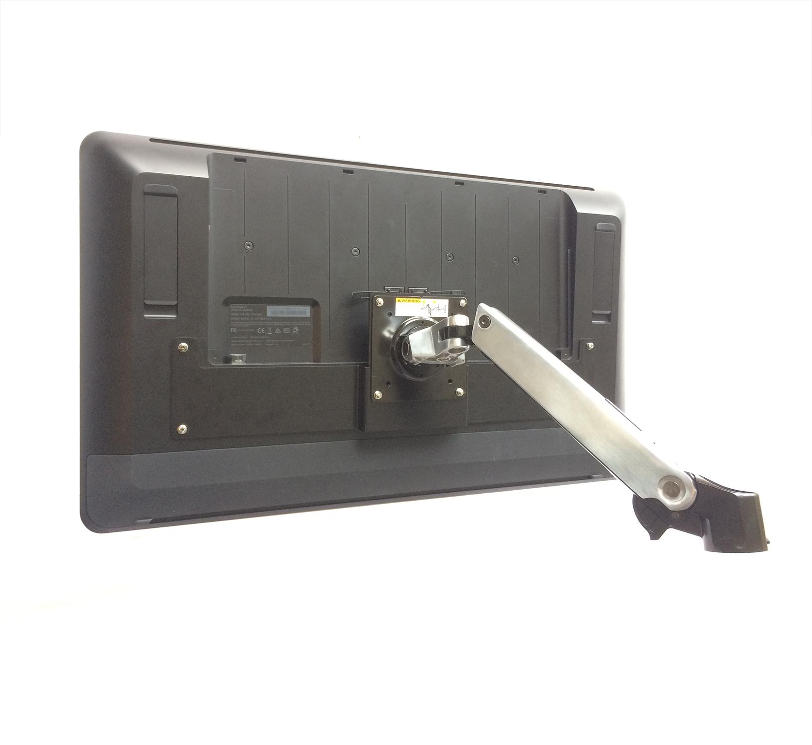 I made a steel VESA mount adapter for the 24