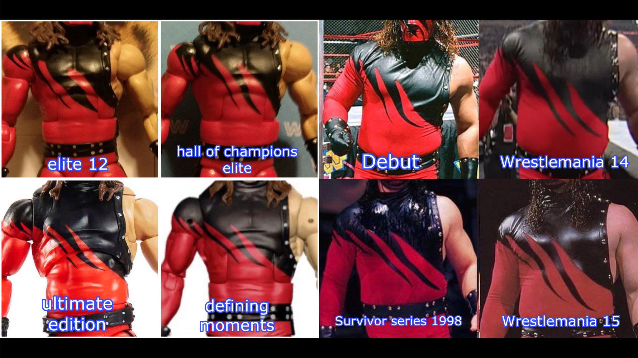 Mattelは、この97-98年のケインのフィギュアに関しては、本当に変な